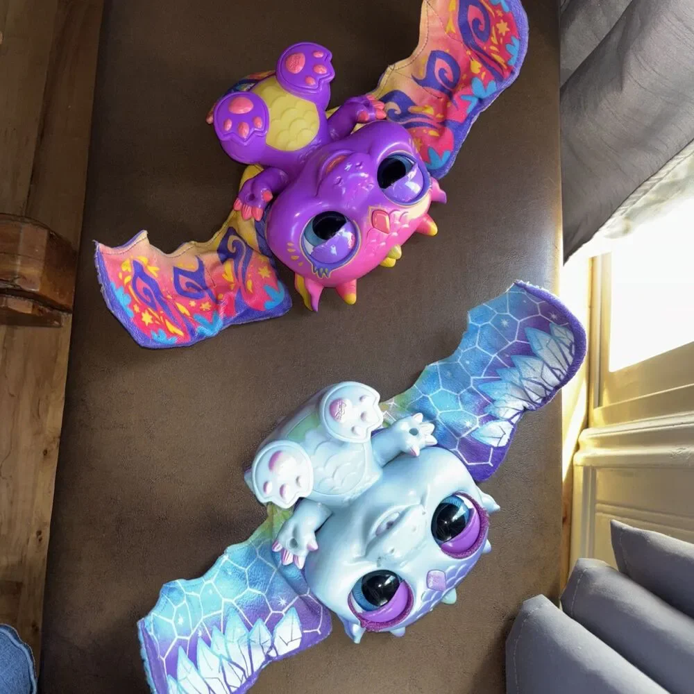 ULTRA RARE FurReal Mood Wings Snow Dragon TESTED & WORKING Lot Of 2 Toys